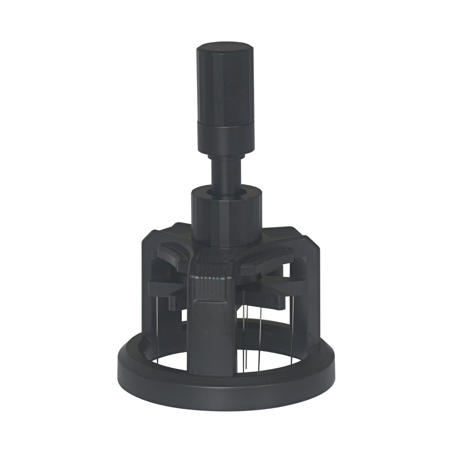 51mm/53mm/58mm Espresso Distribution Tool with Magnetic Base for Coffee Portafilters, Adjustable Depth Needle Distributor Tool