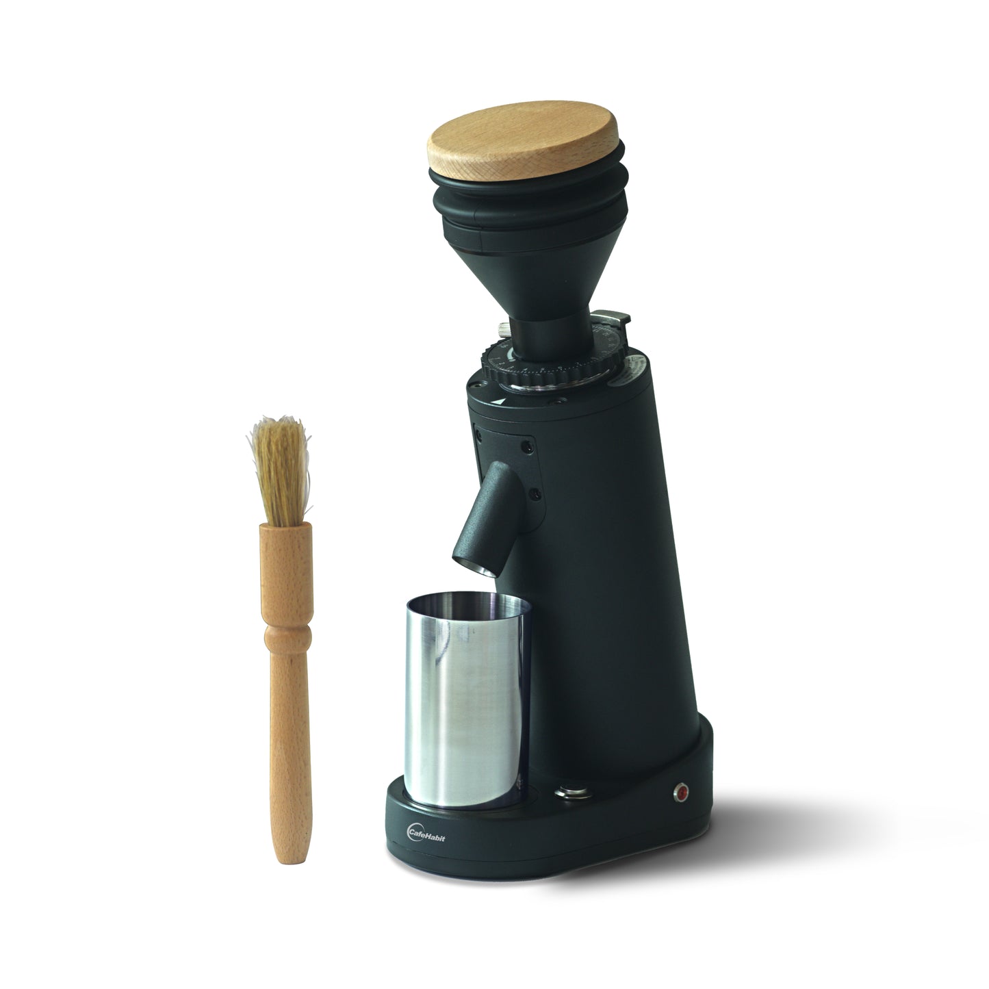 CafeHabit Single Dose Coffee Grinder, Electric Burr, with 19 Precise Grind Setting