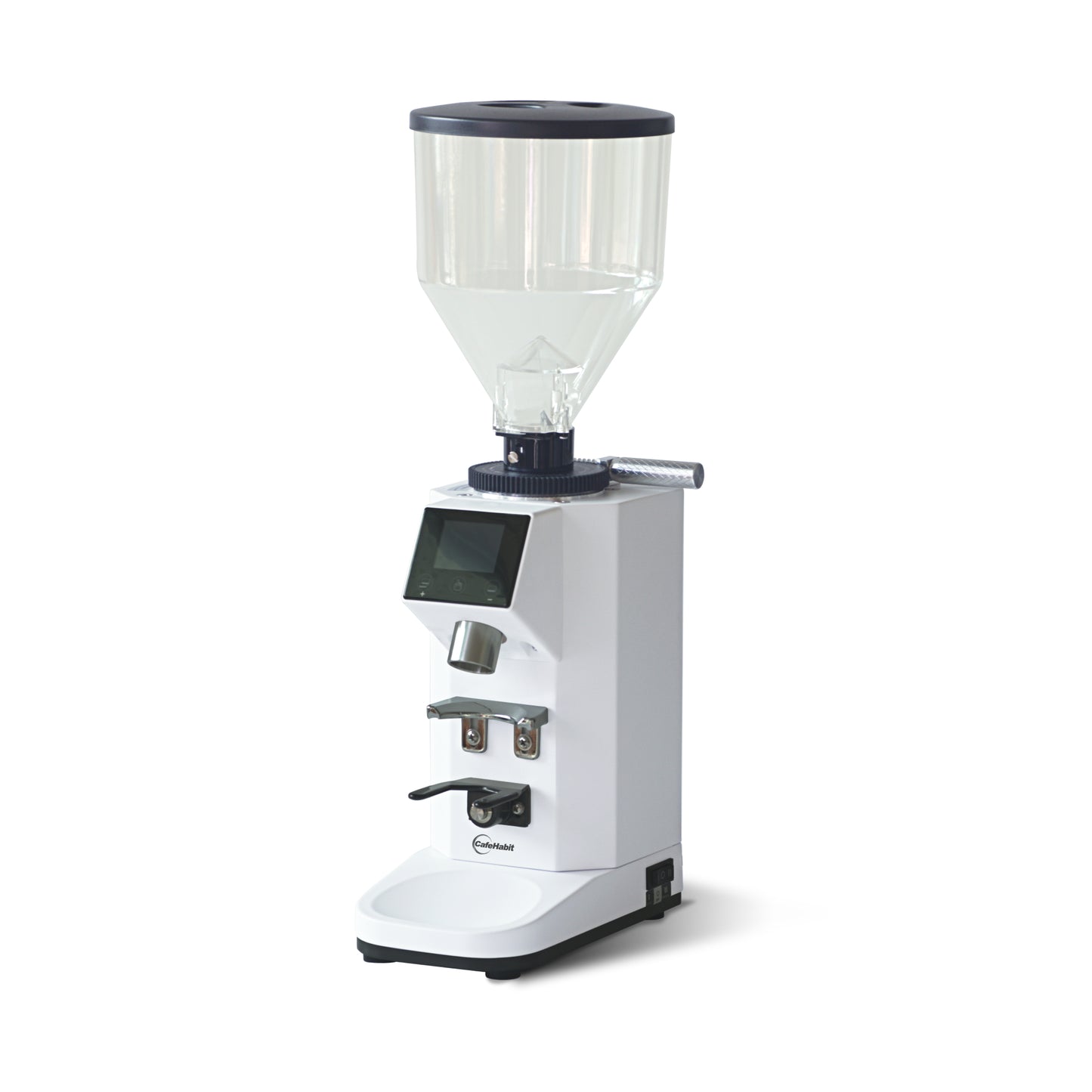 Coffee Grinder with Touch Screen, Coffee Grinder with Large Hopper, White