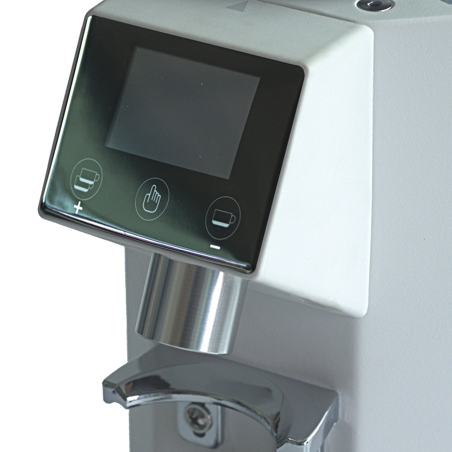 Coffee Grinder with Touch Screen, Coffee Grinder with Large Hopper, White