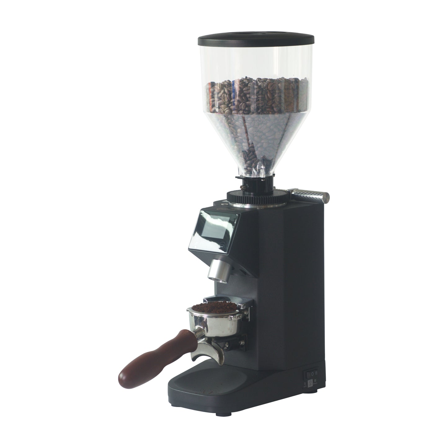Coffee Grinder with Touch Screen, Coffee Grinder with Large Hopper, Black