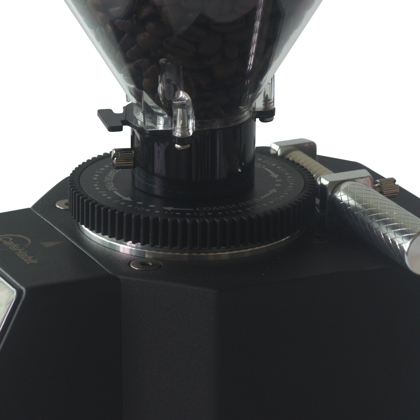 Coffee Grinder with Touch Screen, Coffee Grinder with Large Hopper, Black