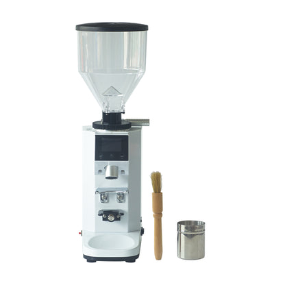 Coffee Grinder with Touch Screen, Coffee Grinder with Large Hopper, White