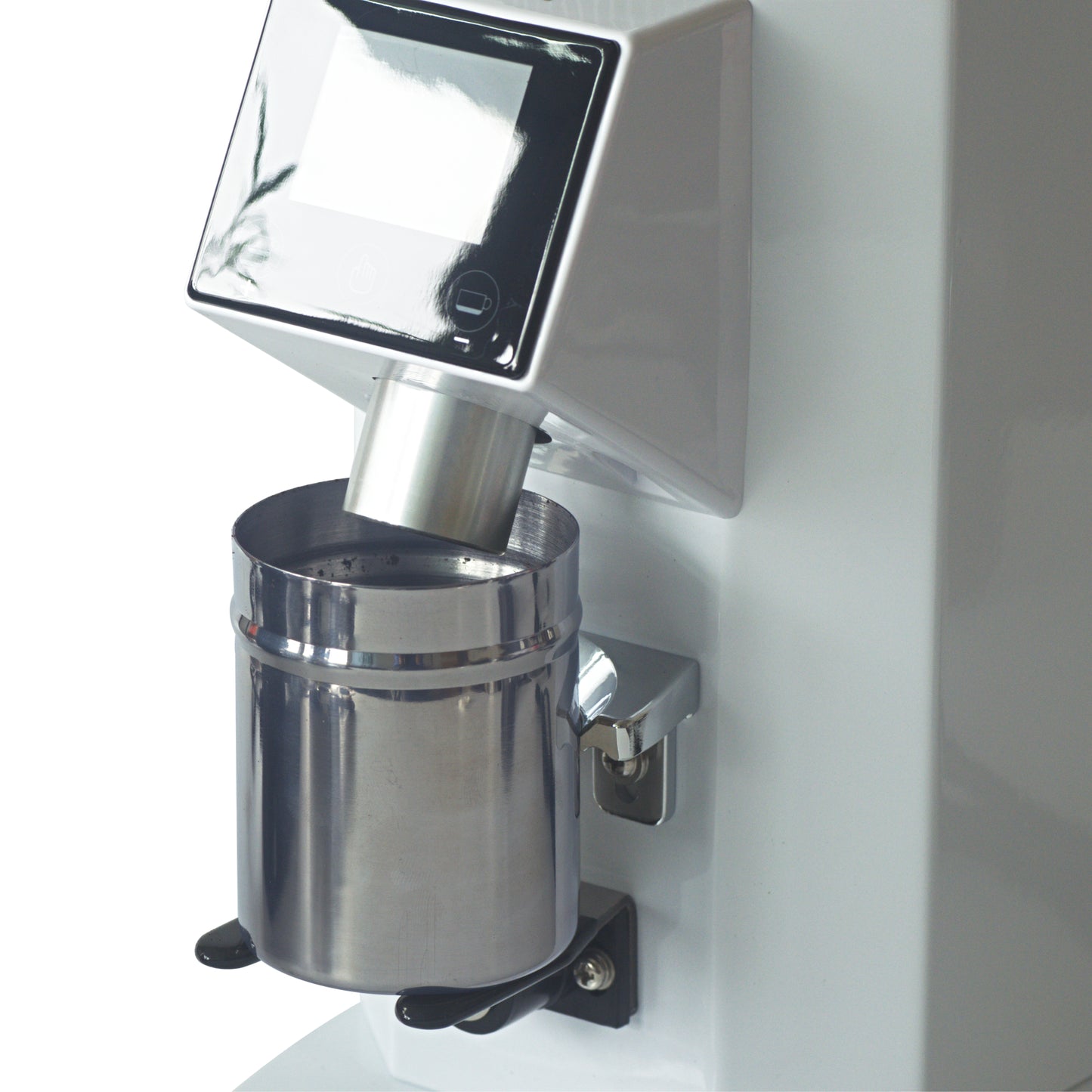 Coffee Grinder with Touch Screen, Coffee Grinder with Large Hopper, White