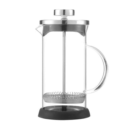 CafeHabit French Press Coffee Maker,Ground Coffee Only, Manual, Easy to Clean - Black